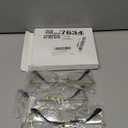 Frienda 3 Pairs Old Man Costume Santa Glasses Gold Round Clear Lens Glasses for Men Women Christmas Dress Up Accessories