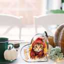 Welcome Fall Pumpkin Decor Fall Decorations for Home Cute Autumn Thankful Sign Decor Autumn Thanksgiving Heart Acrylic Sign 4 x 4 inches (Acrylic3108)