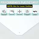 Beeveer Polycarbonate Clear Plastic Sheet 2 Pcs 36" x 96" Flexible Sheet Panels with UV Coating on Both Sides for Crafts DIY Window Replacement Panes
