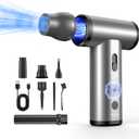 Compressed Air Duster 3 Gear 380000RPM Rechargeable Cordless Air Blower for Keyboard Electric Devices Cleaning Air Cleaning Kit Powerful Dust Cleaner for Keyboard, PC Clean, Car, Outdoor