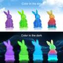 YOUSU 3D Printer Filament Bundle, Glow in The Dark Filament Multicolor, Green, Blue, Purple and Rainbow, PLA Filament 1.75 mm, Dimensional Accuracy +/- 0.03 mm, 250g X 4 Pack