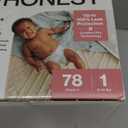 The Honest Company Comfort Dry Disposable Daytime Diapers, Hypoallergenic, Fragrance-Free, Sensitive Skin, Above It All + Pattern Play, Club Box Size 1 (814 lbs), 78 Count