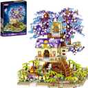 Tree House Building Set,3049 Pcs Friendship TreeHouse Street View Building Kit,STEM Creative Forest House Micro Blocks Toys,Forest Style Model Kit,Christmas Birthday Gifts for Adults,Girls 8-14+