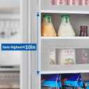 JARLINK 2 Pack Over The Door Organizer, 5 Shelf Door Hanging Organizer with 5 Large Pockets, 44 lbs Weight Capacity Hanging Storage for Bathroom, Bedroom, Nursery, RV, Pantry (Light Grey)