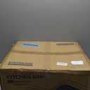 21.6x17.7 inch Drop in Kitchen Sink, Handmade 304 Stainless Steel Sink with 2 Holes, 8.6" Deep Single Bowl, R10 Tight Radius, Topmount Kitchen Sink with Basket Strainer Drain, Brushed