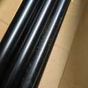KAMANINA 1 Inch Double Curtain Rod 72 to 144 Inches(6-12 Feet), Black Telescoping Curtain Rods for Windows 66 to 120 Inches, Heavy Duty Drapery Rod with Round Finials