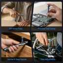 74 in 1 Magnetic Ratchet Screwdriver Set - T Handle Ratchet Screwdriver with S2 Steel Bits, Detachable Design & Storage Case, Precision Repair Tool Kit for Electronics, Furniture, Bicycle, Watch, DIY