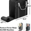 BS-VOG Carrying Bag for Ninja Slushie Machine FS301 & FS300, Portable Travel Tote Storage Bag with Front-Opening Design for Frozen Drink Maker, Thick Padded Protector for Machine Accessories