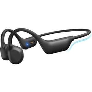 Bone Conduction Headphones 2026 New Model Bluetooth 6.0 Open-Ear Design 10-Hour Battery Life IPX5 Waterproof Sports Headphones with Microphone Ideal for Running, Cycling, Gym Use (Black)