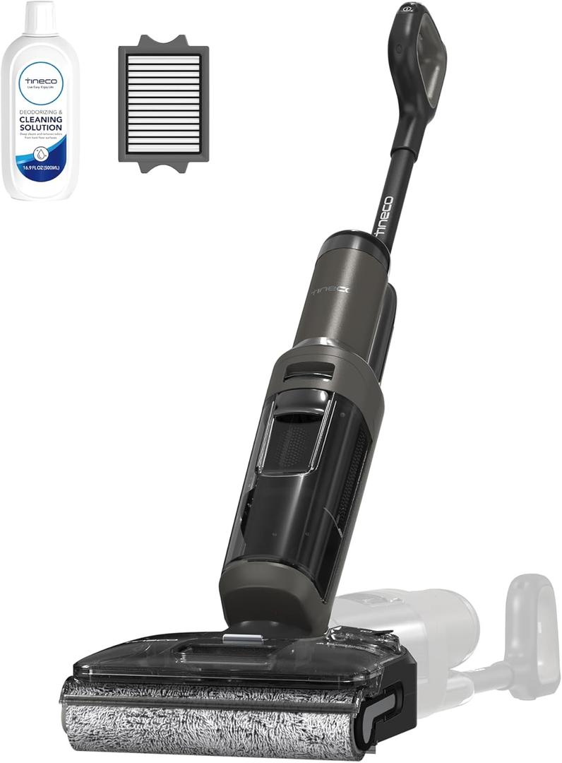 Tineco Floor ONE i6 Stretch Wet Dry Vacuum Cleaner, Vacuum & Mop All in One, 20kpa Powerful Suction, Up to 40 Minutes Runtime, 180 Lay-Flat, Anti-Tangle Design, Full-Path Self-Cleaning&185 Flashdry
