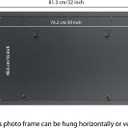 16x30 inch Picture Frame Solid Wood Black,Suitable for Panoramic Photo Frame/Posters/Painting/Group Photo/Puzzle (A23B1630)