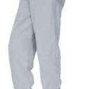 THE GYM PEOPLE Girl's Fleece Sweatpants Athletic Joggers Pants with Pockets | Fleece Lined, Elastic Waistband, Tapered Ankle, 2 Pockets, Soft and Warm, For Play, School and Daily Wear (Gray, XXL)