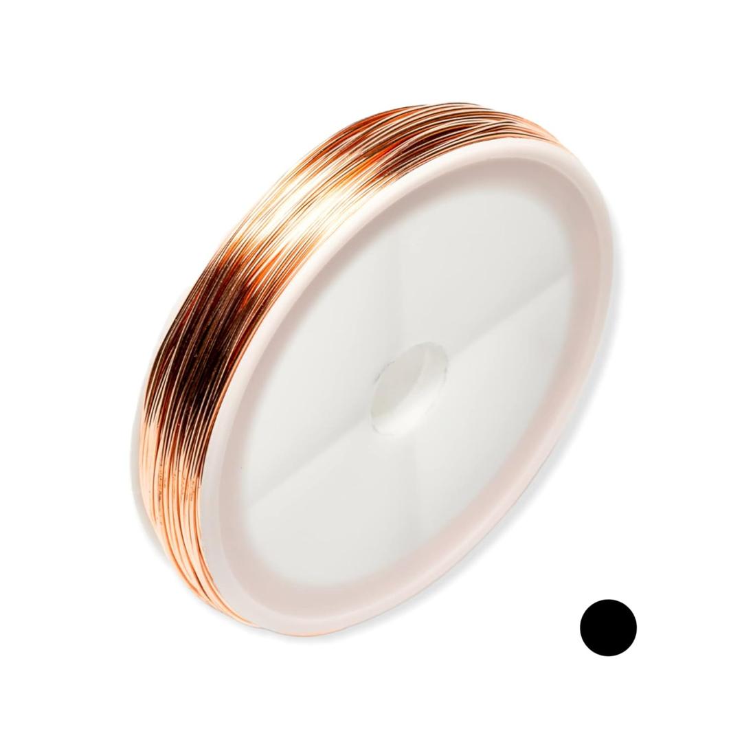 22 Gauge, 99.9% Pure Copper Wire (Round) Dead Soft CDA #110 Made in USA - 100FT by CRAFT WIRE