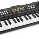 Kids Keyboard Piano, 37 Key Portable Electronic Piano for Kids, Digital Music Keyboard Educational Toys for 3 4 5 6 7 8 Year Old Girls Boys (Black)