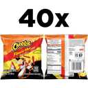 Cheetos Cheese Flavored Snacks, Flamin' Hot Crunchy, 1 Ounce (Pack of 40) (EXP 01/27/26)