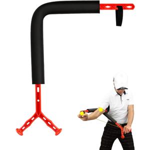 Golf Swing Trainer Aid - Golf Swing Training Aid,Golf Posture Correction Improving Gesture Golf Training Equipment, Golf Spinner Swing Motion Trainer for Golf Beginners (Red)