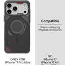 Aulumu A17 iPhone 17 Pro Max Case | MagSafe Compatible | Touch-Sensitive Buttons | Integrated Drop Protection | Military-Grade Outdoor Design Black