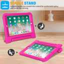 SUPLIK Kids Case for iPad 5th/6th Generation (9.7 inch, 2017/2018), iPad Air 1 & Air 2 & Pro 9.7 Case with Screen Protector, Durable Shockproof Kids Cover with Handle Stand, Pink