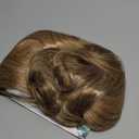 FESHFEN Brown Blonde Wigs for Women, Long Layered Wigs with Curtain Bangs Natural Looking Synthetic Hair Wig for Daily Use Party, 26 inch Blonde Mixed Brown