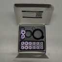 JUSTRVN Ear Plugs for Sleeping, 2 Pairs of Reusable Earplugs for Noise Reduction 25dB-30dB with 8 Ear Tips, Soft Hearing Protection Ear Plugs for Concert,Noise Sensitivity, Study & Work (Orchid)