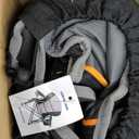 NEWBULIG Oversized Folding Camp Chair for Adults, 500 LBS Heavy Duty Support, Portable Outdoor Collapsible Chairs, with Cup Holders, Side Cooler & Pockets, for Lawn, Beach, Fishing, Hiking, Black (38.8''  24.2''  43.1'', Black(1 Pcs))