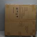 aboxoo Nesting Coffee Table Grey Glass Table Set of 2, Small Round Glass Nesting Tables for Living Room Bedroom, Accent Tea Table with Metal Frame Modern Industrial Simple