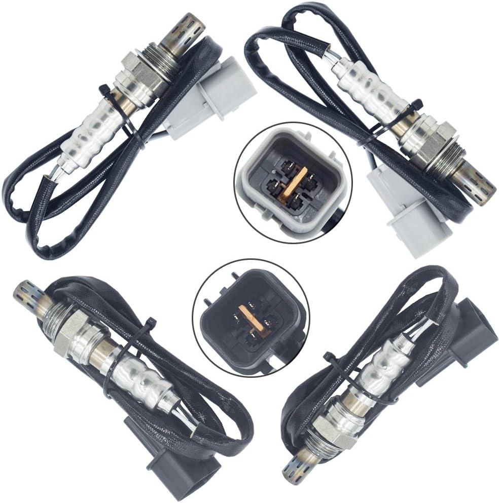 Oxygen O2 Sensor 1 & 2 for 2007 2008 2009 Hyundai Santa Fe 2.7L Upstream & Downstream 4PCS