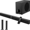 MZEIBO Sound Bar with Subwoofer,120W Soundbar for Smart TV Surround Sound Home Theater System Bluetooth 5.3 Audio Compatible with ARC, AUX, Optical