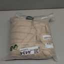 JELLYMONI Khaki Duvet Cover Full Size, 3pcs Washed Microfiber Bedding Set, Soft Breathable Seersucker Duvet Cover Set with Zipper Closure and Corner Ties for All Seasons (Full(80"90"))