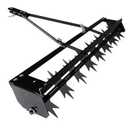 31" Rolling Manual Lawn Aerators, Push Lawn Aerator Tool, Grass Tow Behind Aerator Tool Roller with Soil Penetrator Spikes for Lawn, Yard and Garden, Black