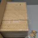 Calmbee 9 IN 1 Storage Bag Organizer for Kitchen Drawer, Bamboo Foil and Plastic Wrap with Cutter, Organizers Compatible Gallon, Quart, Sandwich Snack Size (Natural)