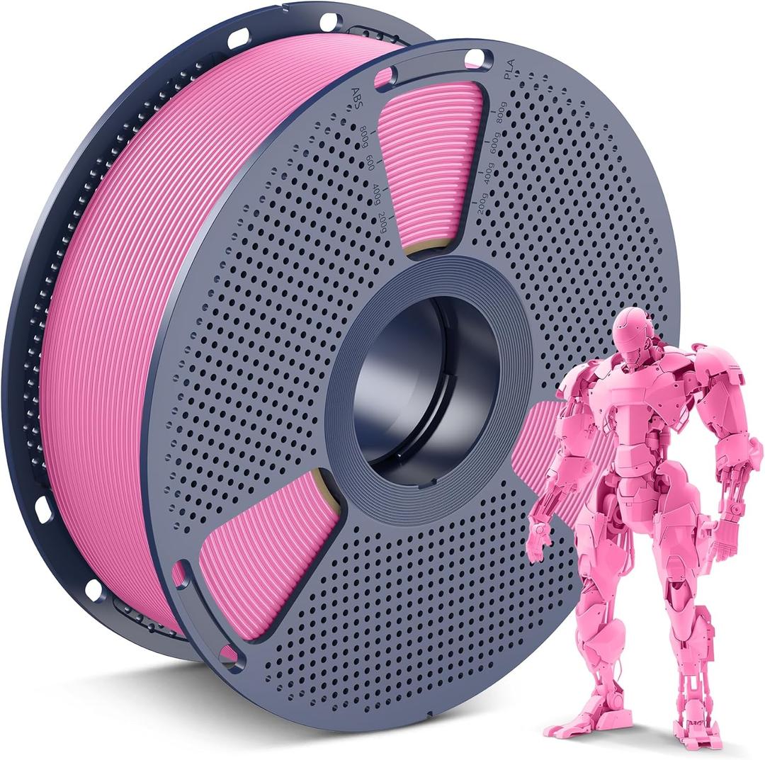 SUNLU PLA 3D Printer Filament PLA Filament 1.75mm, Neatly Wound 3D Printing Filament 1.75mm, Dimensional Accuracy +/- 0.02 mm, Fit Most FDM 3D Printers, 1kg Spool (2.2lbs), Pink