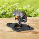 Upgraded Adjustable Oscillating Sprinkler, 16 Mini Turbine, Wide Area Coverage, Heavy-Duty Triangular Bracket Compatible for Lawn Yard Garden Watering