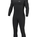Hevto Men Wetsuits 3/2mm Neoprene Wet Suit Back Front Zip in Cold Water for Surfing Swimming Diving
 (M2-3/2mm-Front Zip-Black, Small)