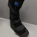 Tall Inflatable Walking Boot, Air Cam Walker Fracture Boot Orthopaedic boot for Sprained Ankle, Air Walker Brace for Broken Foot Achilles Tendon Injury Black (Large)