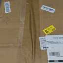 Masupu Night Stand,Mid-Century Modern Bedside Table with 2 Storage Drawer,Small Gold Frame Side End Table for Bedroom,Living Room, Natural