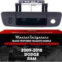 Master Tailgaters Black Tailgate Handle with Backup Camera Replacement for Dodge Ram (2009-2018) | IP68 Waterproof | Parking Grid Lines | Easy to Install