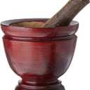 Thai Mortar Pestle Grinding Cookware Thai Food Menu Recipe Kitchen Tool Product of Thailand (5 inch)