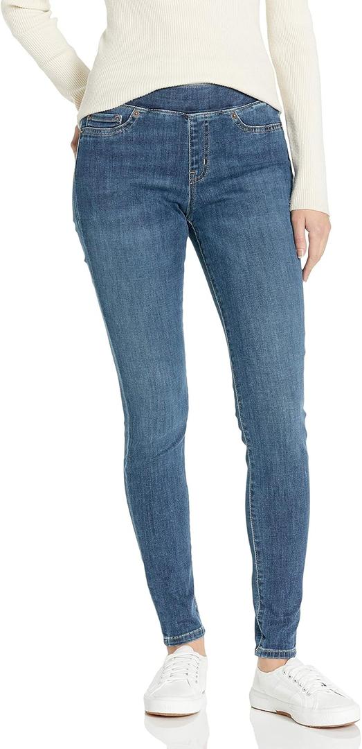 Amazon Essentials Womens Mid-Rise Stretch Pull-On Jegging - Discontinued Colors (Medium Wash)