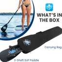 SereneLife SUP Paddle – 3 Piece Adjustable Paddle board Oar with Lightweight Shaft, Durable Blade - For Stand Up Paddleboard, Surfing, Flatwater Paddling & Racing