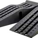 MaxxHaul 50515 6.25" Lift Car Ramps, 2-Pack – 6, 500lb GVW, Deep Grooved Surface for Stable Tire Placement, Heavy-Duty, Black