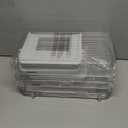 Delamu 2 Sets of 3-Tier Bathroom Under Sink Organizers and Storage, Multi-Purpose Stackable Pantry Organization and Storage, Pull Out Clear Kitchen Bathroom Cabinet Organizer with Movable Dividers (White)