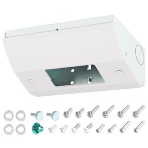 GFCI Under Cabinet Outlet Box, Under Cabinet Electrical Outlets, Increased Wiring Space, Easy to Install, Heavy Duty Metal Structure, Comply with NEC Standards, Keep Tile Backsplash Tidy, GFCI Fit Box