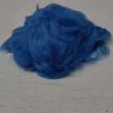 RightOn Blue Wig Short Wig for Men Short Sky Blue Wigs for Cosplay Halloween Party Daily