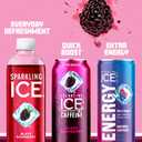 Sparkling Ice, Black Raspberry Sparkling Water, Zero Sugar Flavored Water, with Vitamins and Antioxidants, Low Calorie Beverage, 17 fl oz Bottles (Pack of 12)