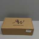 AW BRIDAL Anniversary Champagne Flutes Set of 2, Crystal Toasting Glasses with Wooden Keepsake Box, Couple Gifts for Married Couples, Parents, Wedding Anniversary Engagement Gifts (Then & NowBrown)