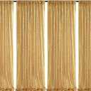 Sequin Backdrop Curtain 4 Pcs 2ftx8ft Wedding Ceremony Background Backdrop Glitter Shimmer Fabric Gold Backdrop Drapes