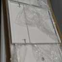 40" L x 16" W x 18" H Metal Large Rectangular Planter - Long Planter Box for Outdoor Patio/Porch Planter Boxes Outdoor Modern Design for Plants, Flowers, Garden,Spliced Flower Pot (White)