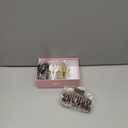 4 Pack Silicone Flexible Hair Claw Clips - Nonslip Large Bendable Soft Claw Clip for Women, Silicone Hair Clips Hair Accessories (Beige+Brown+Coffee+Black)