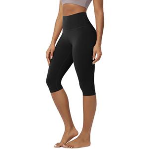 ODODOS Buttery Soft Lounge Yoga Capris for Women, 14" / 19" / 21" High Waist Capri Leggings
